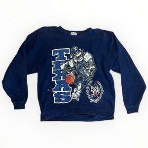 Vintage Billack Texas College Basketball Sweatshirt Bulldogs Men’s Size Medium